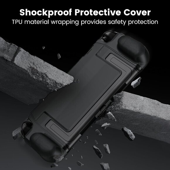 Switch 2 Grip Case (2025) Dockable, Slim Console Hard Cover Gamepad-Style - Picture 4 of 10